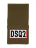 DSQUARED2 KIDS wool-cotton scarf - Brown