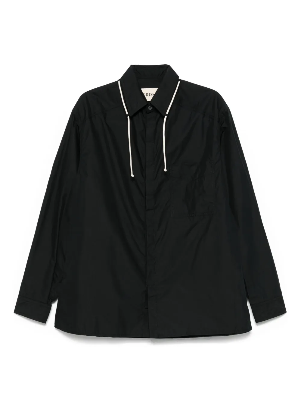MORDECAI poplin shirt | Black | Image 1