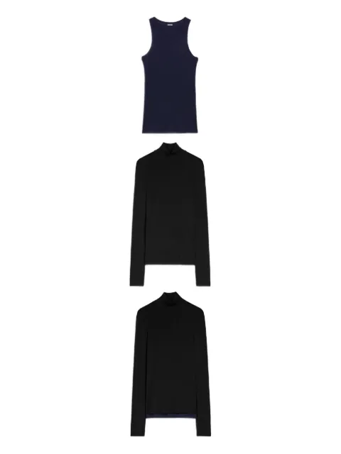 JIL SANDER+ wool layered T-shirt