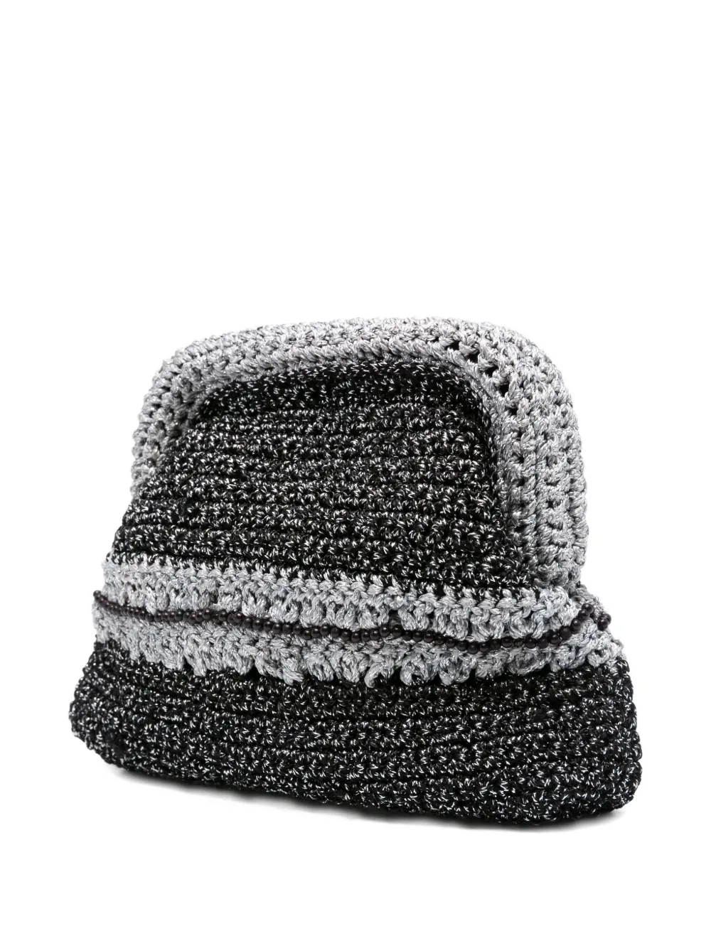 MC2 Saint Barth Gehaakte clutch Zwart