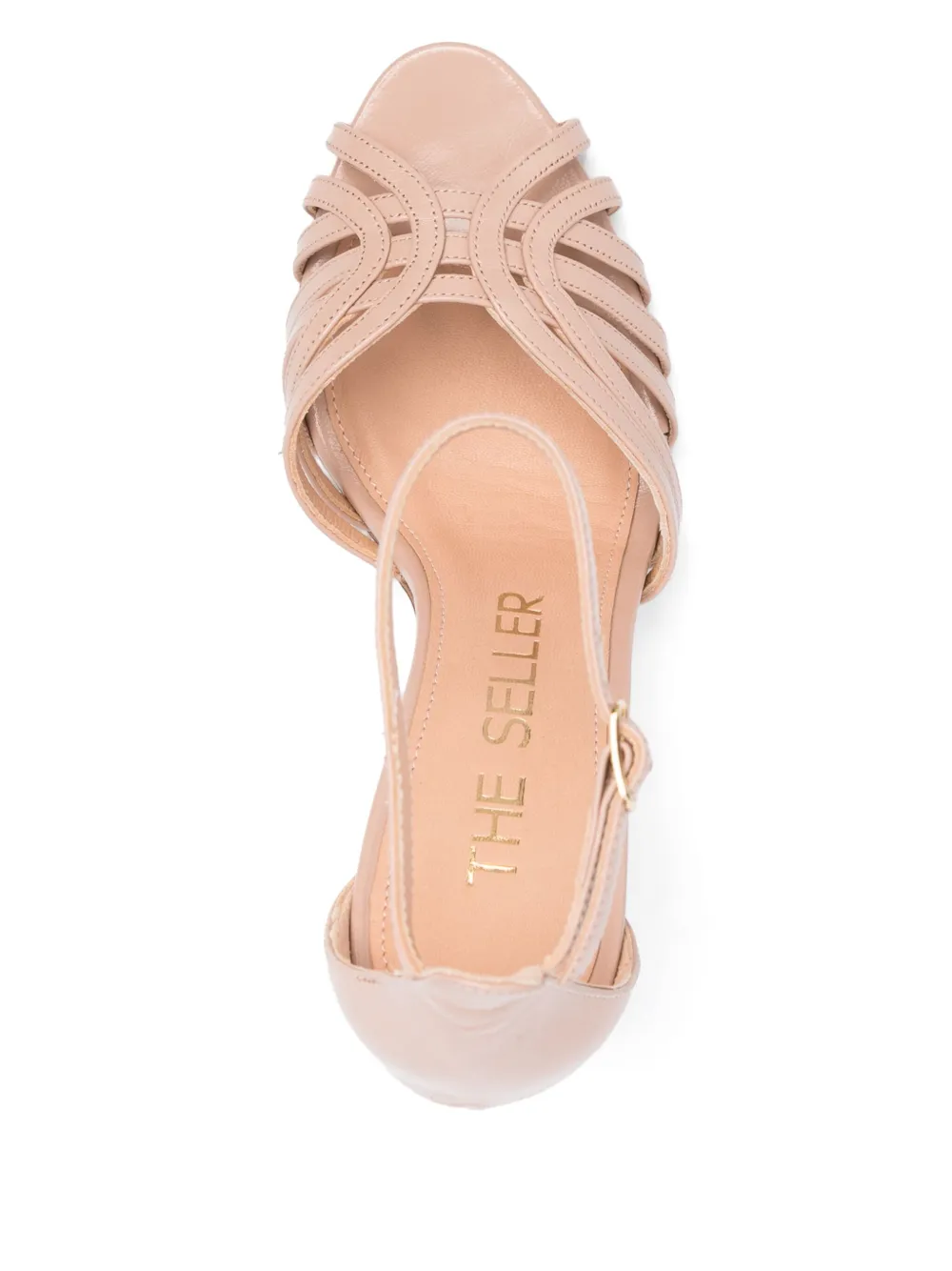 The Seller 100mm leather sandals Pink