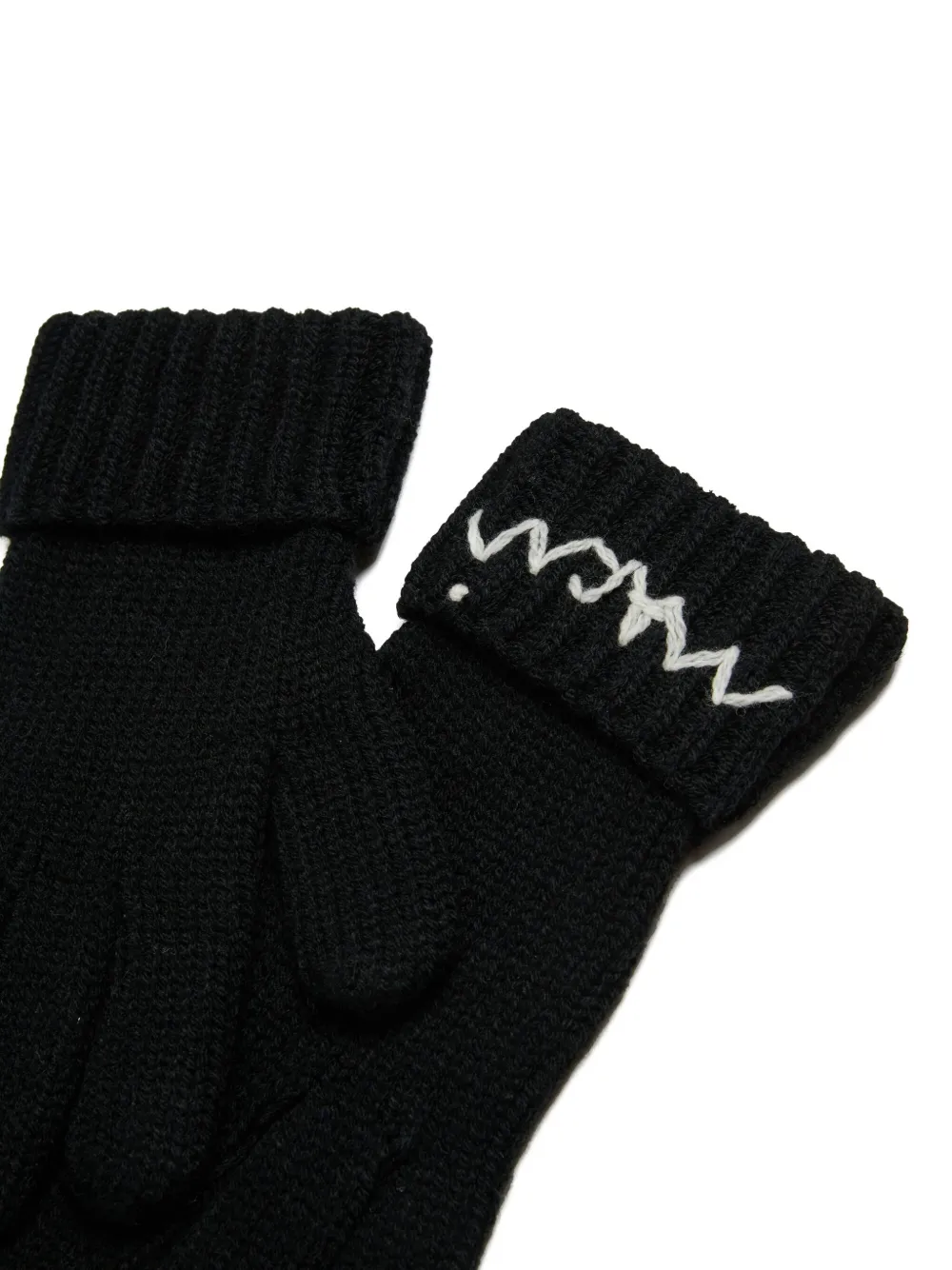 Marni Kids Handschoenen met borduurwerk Zwart