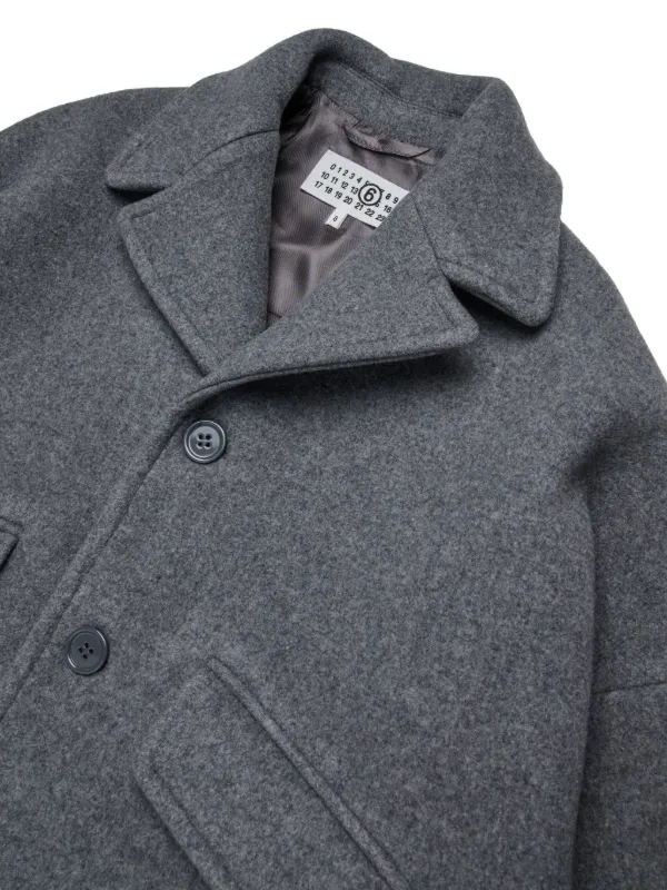 MM6 Maison Margiela Kids ウールコート | グレー | FARFETCH JP