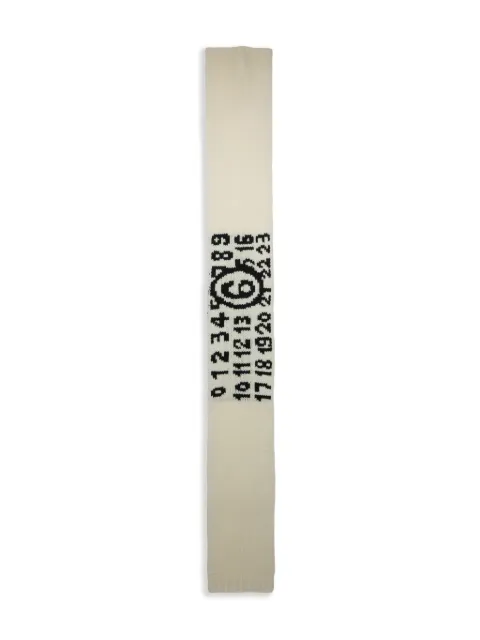 MM6 Maison Margiela Kids وشاح بنقش أرقام