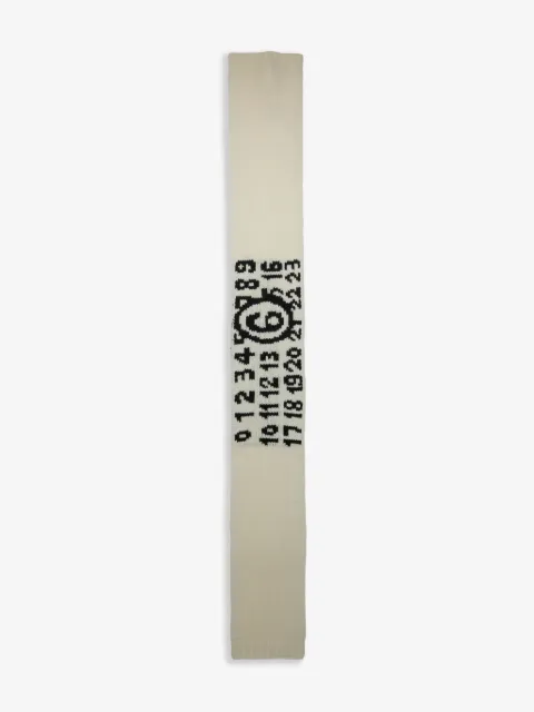 MM6 Maison Margiela Kids Numbers-motif scarf