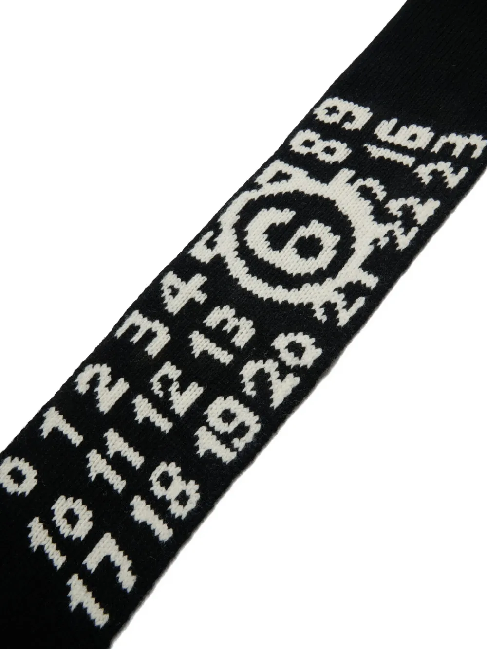 MM6 Maison Margiela Kids Sjaal met nummer-patroon Zwart