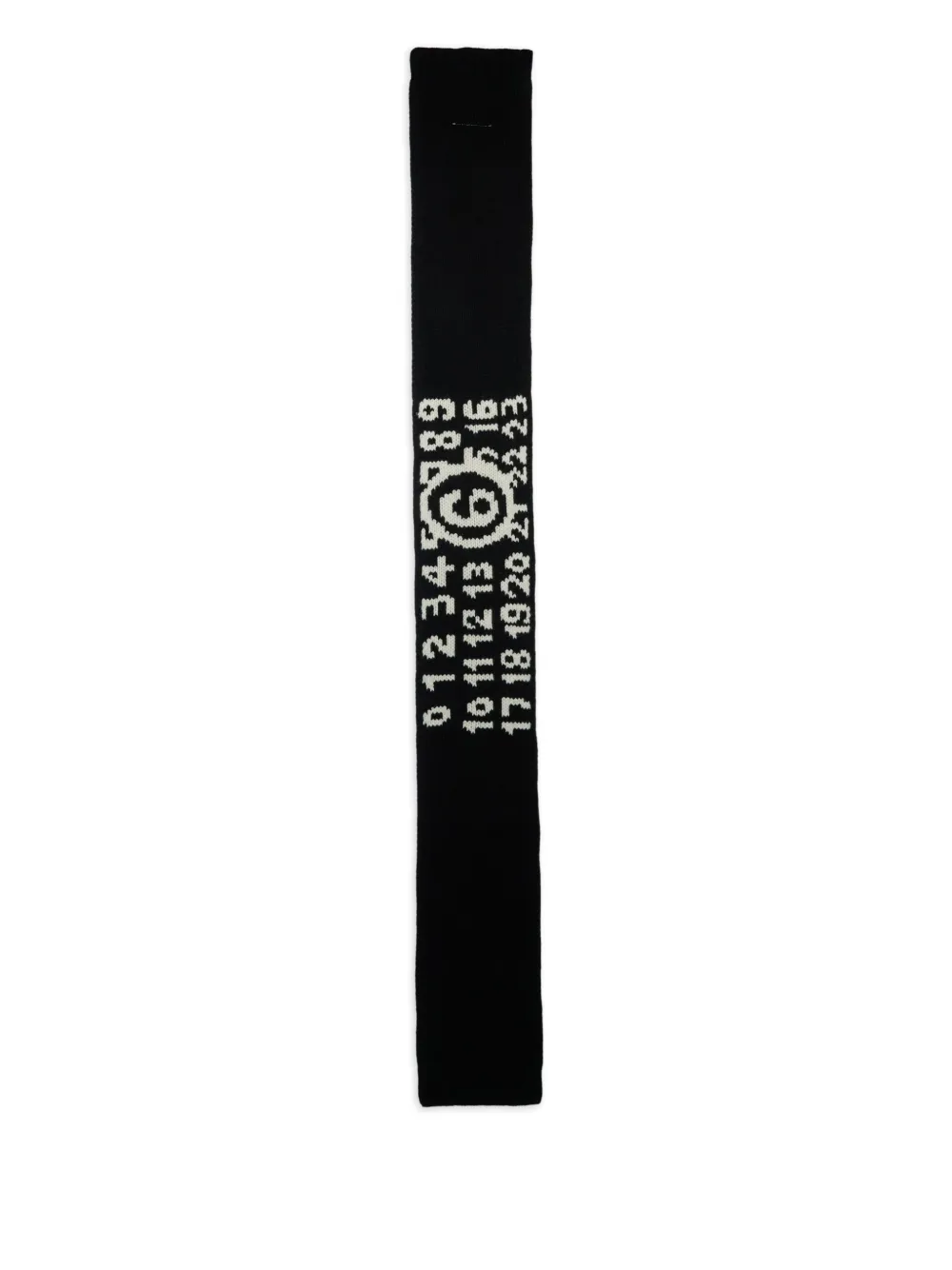 MM6 Maison Margiela Kids Sjaal met nummer-patroon Zwart