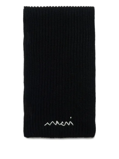 Marni Kids écharpe à logo brodé