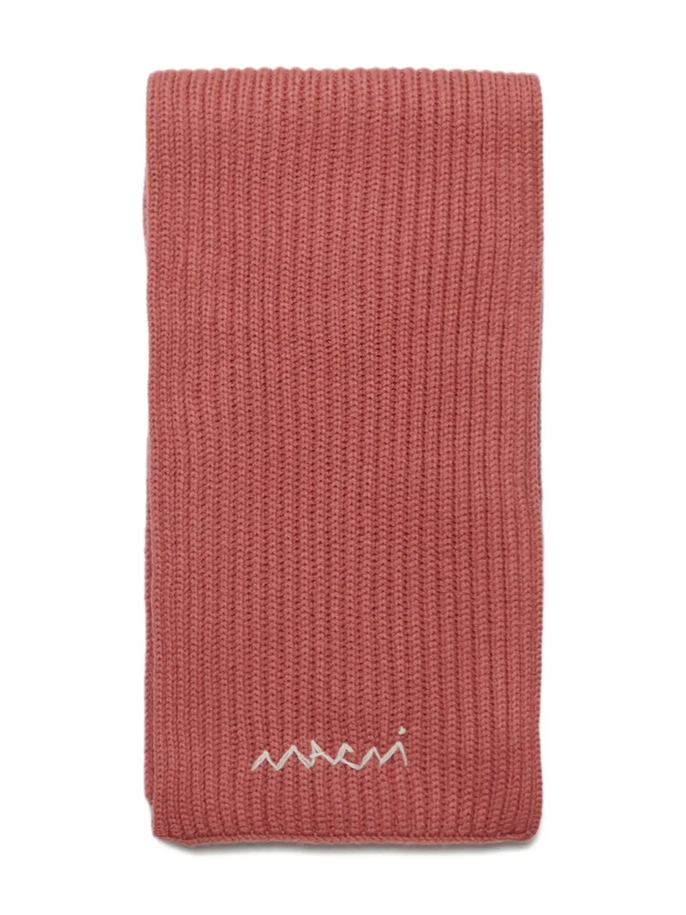 Marni Kids Sjaal met geborduurd logo Rood