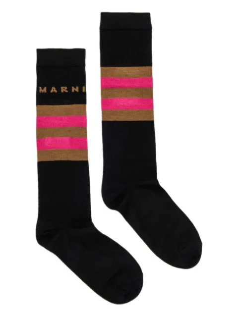 Marni Kids Gestreifte Socken