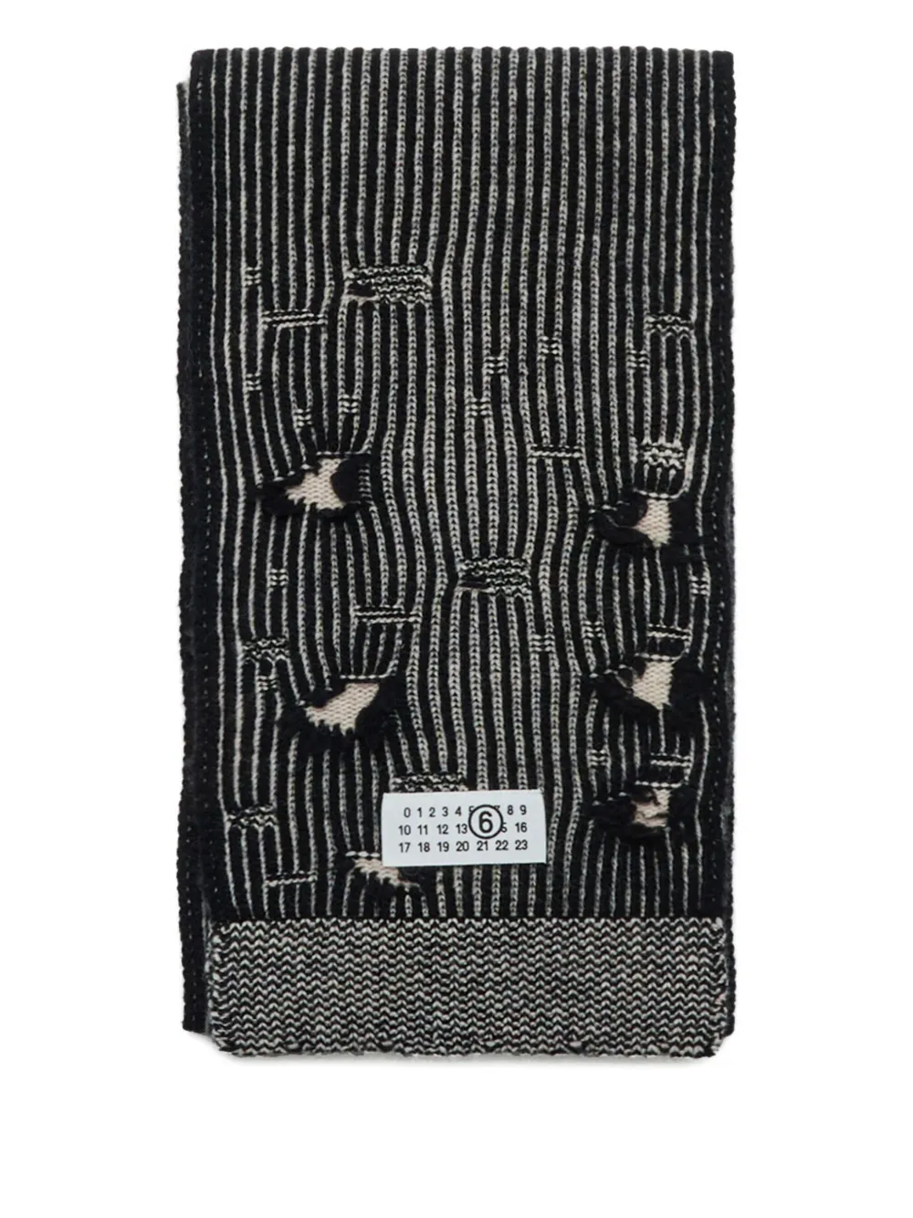 MM6 Maison Margiela Kids Wollen sjaal Zwart