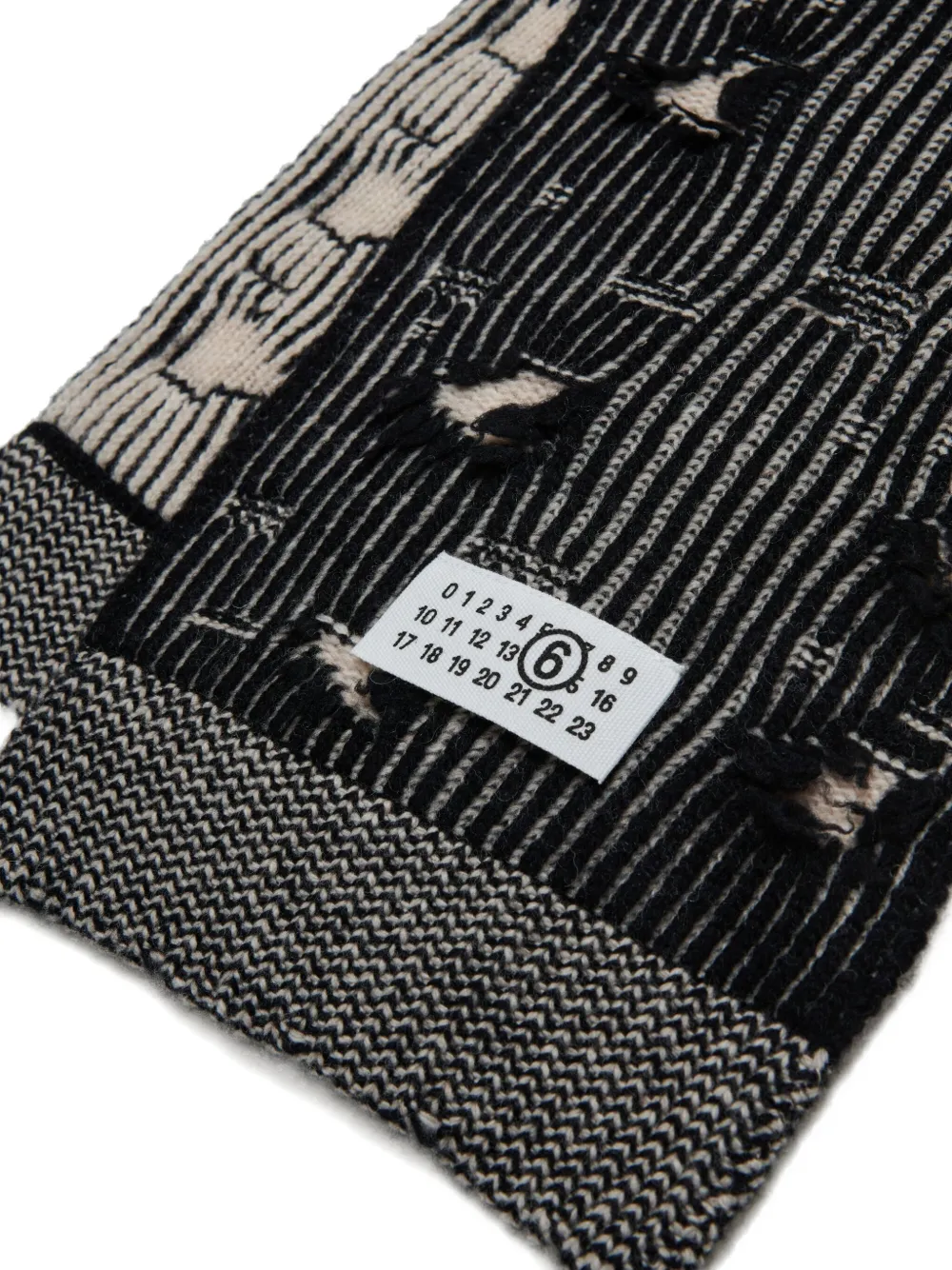 MM6 Maison Margiela Kids Wollen sjaal Zwart