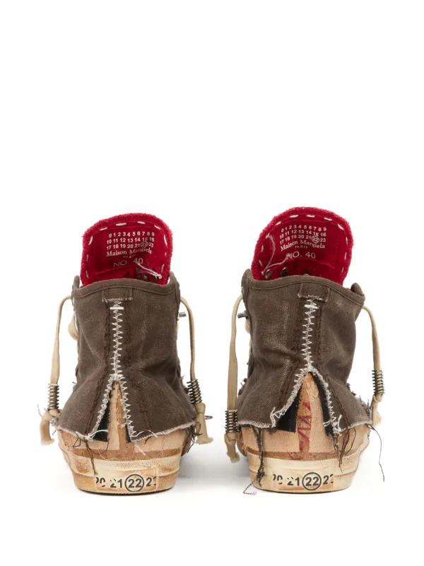 Maison Margiela Loved To Death high-top Sneakers | Brown | FARFETCH