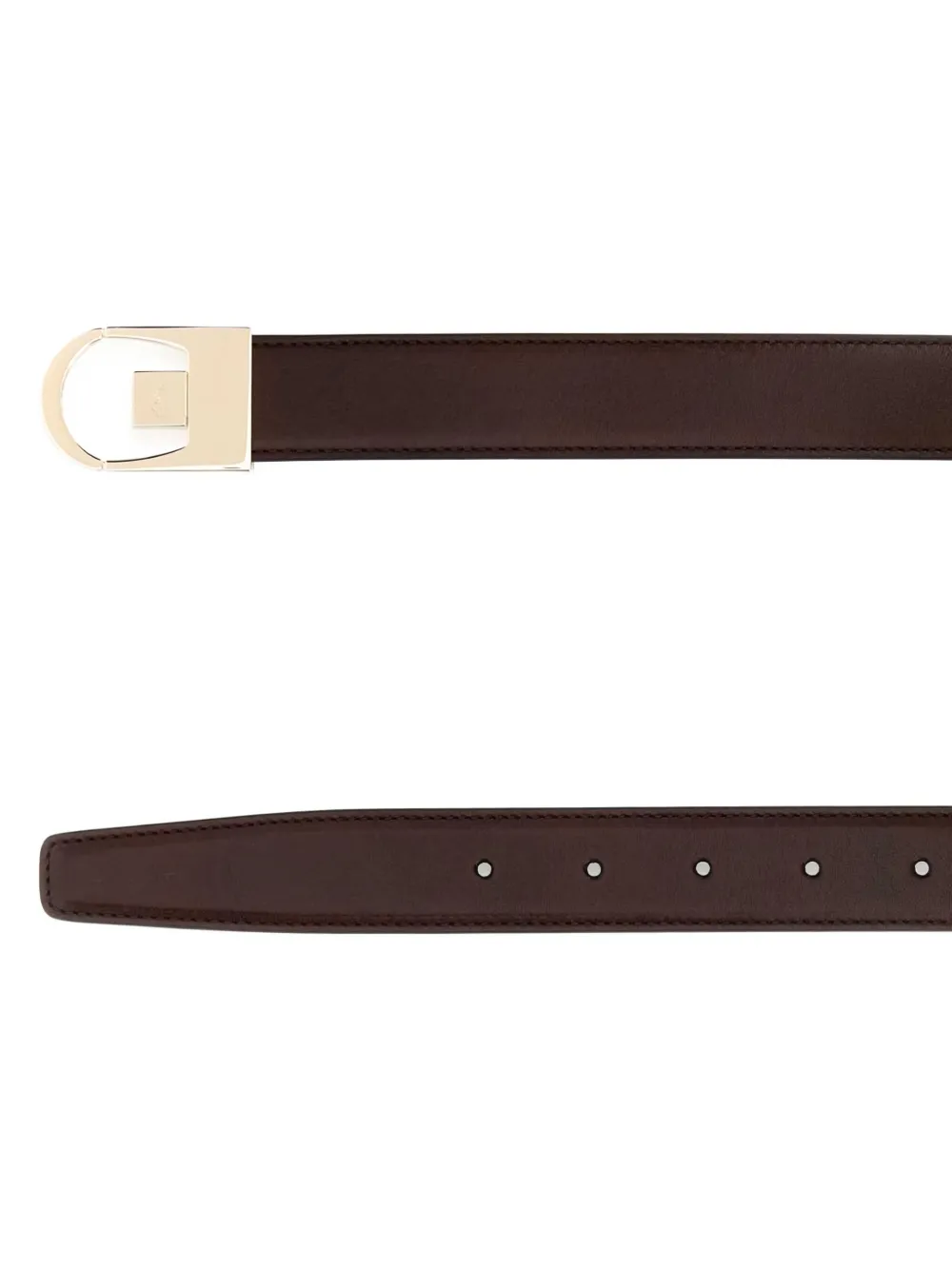 Saint Laurent Omkeerbare riem - Zwart