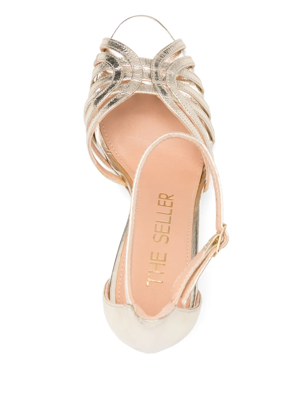 The Seller 100mm heeled sandals Gold