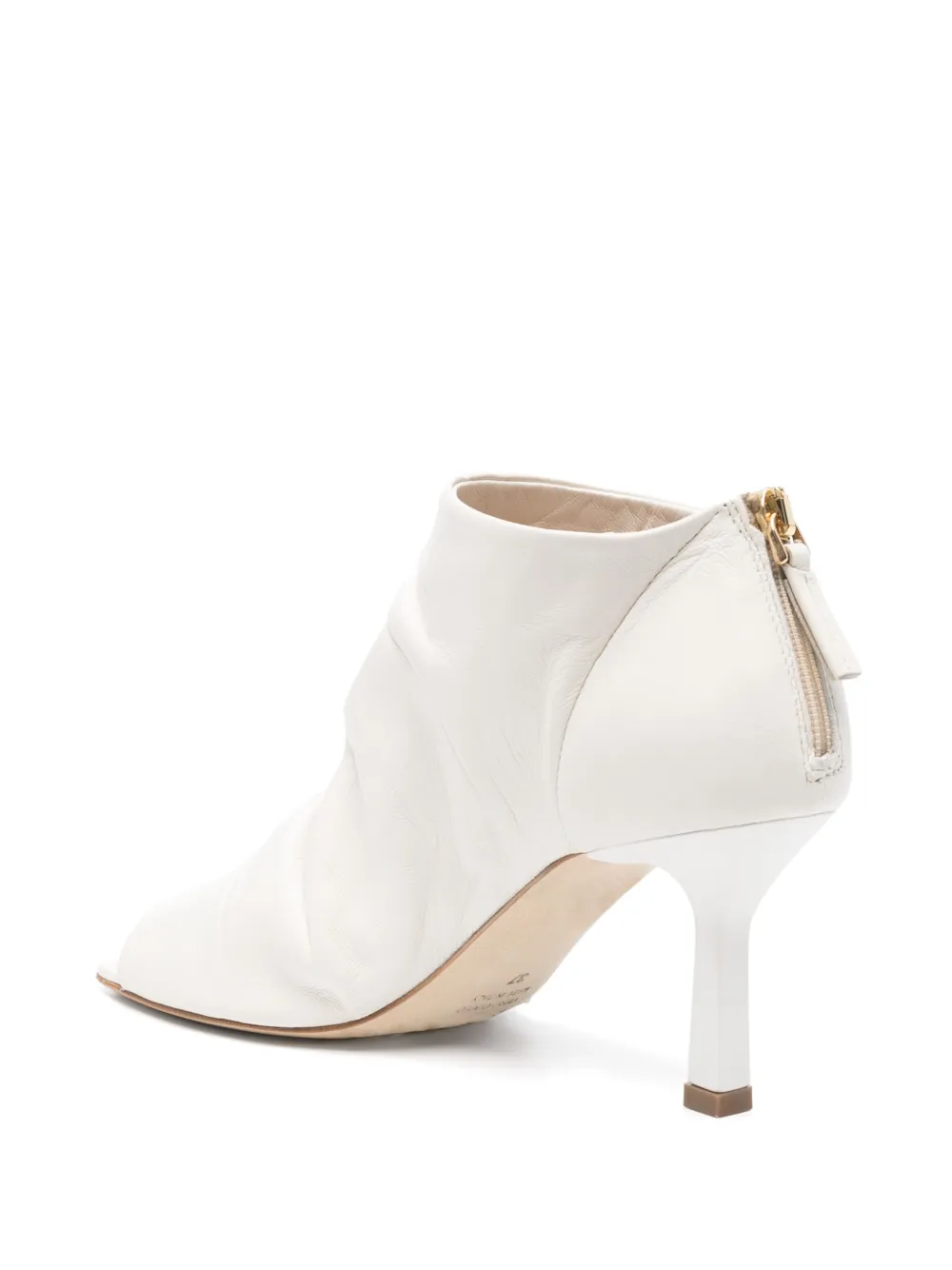 The Seller open-toe heeled ankle boots White