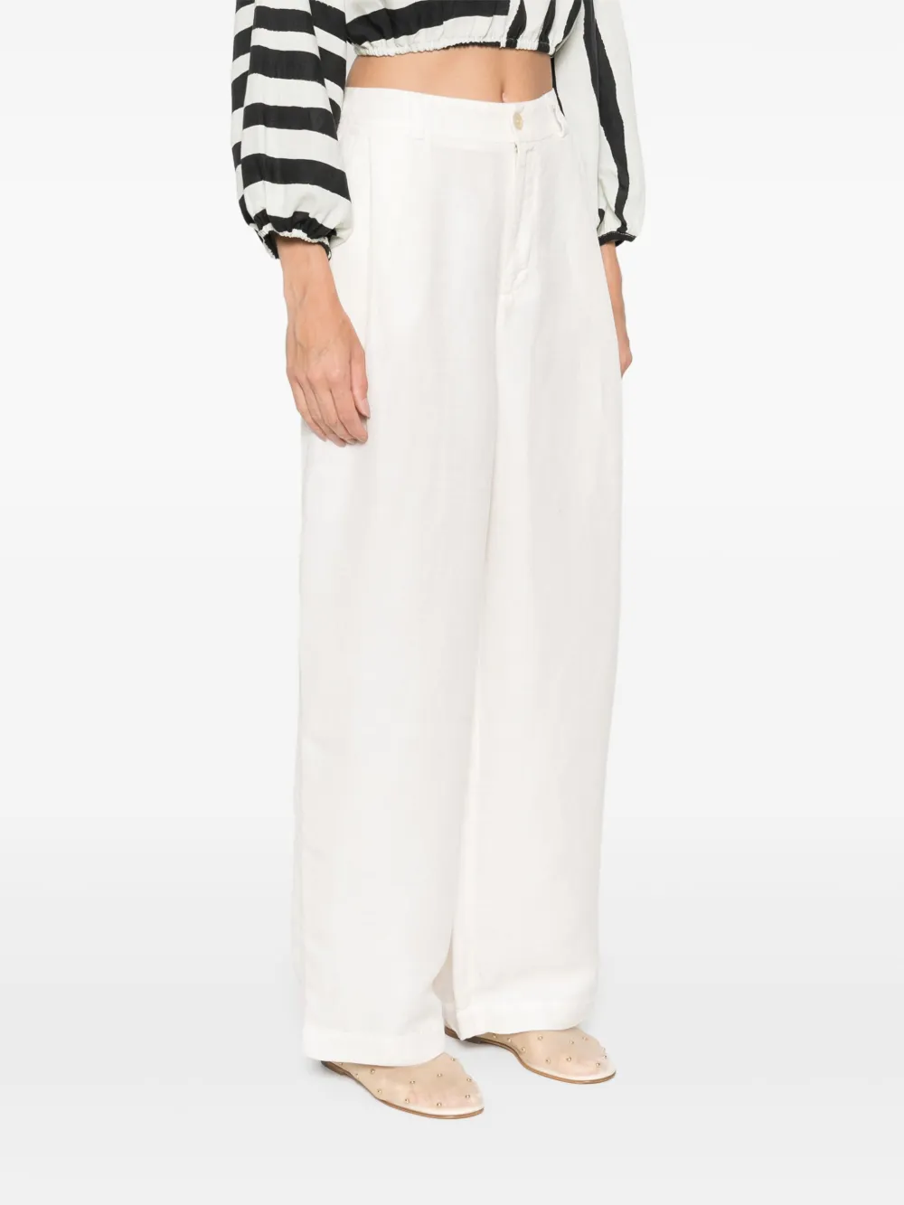 Shop 120% Lino Linen-blend Trousers