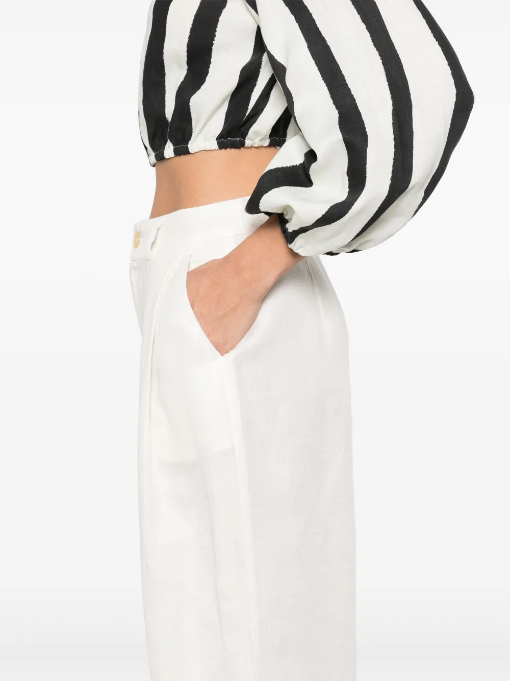 Shop 120% Lino Linen-blend Trousers