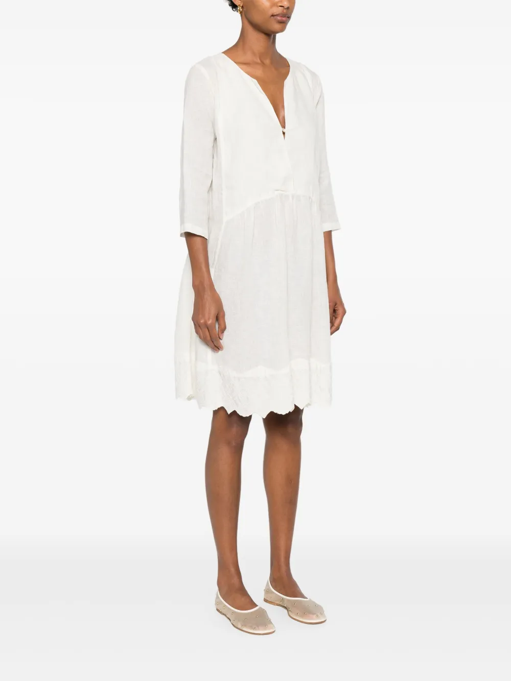 120% LINO LINEN DRESS 
