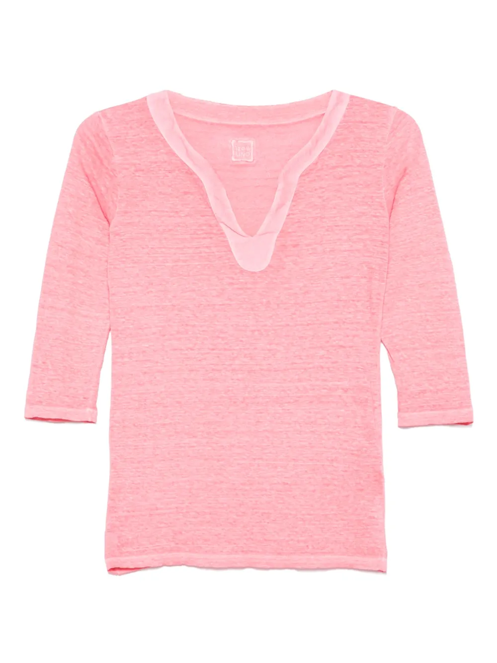 120% Lino Linnen shirt Roze