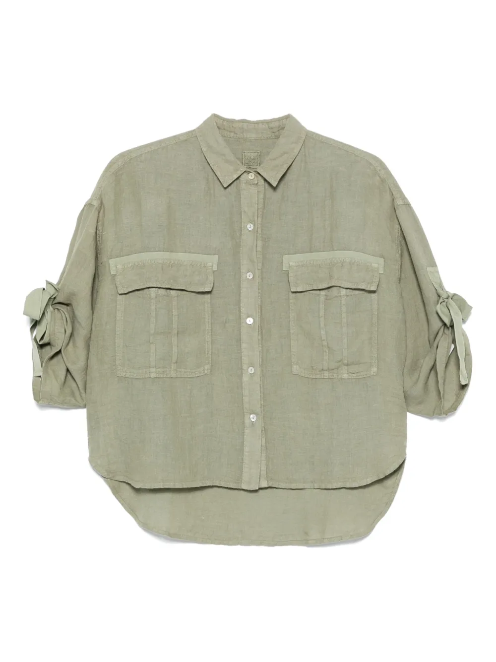 120% Lino linen shirt - グリーン 120% Lino linen shirt - グリーン