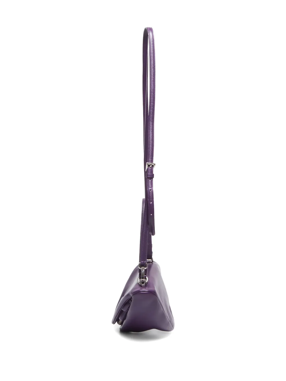 Pre-owned Prada 2020-2024 Padded Triangle Handbag In Purple