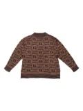 Fendi Pre-Owned 1980-1990s logo knitted sweater - Brown