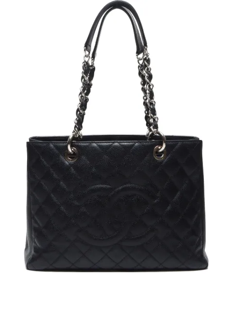 CHANEL Pre-Owned 2010-2011 matelassé caviar-leather GST tote bag