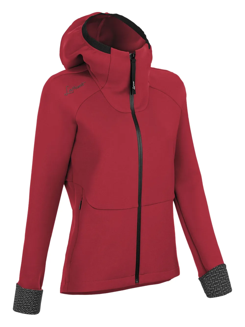 LAMUNT zip-up hoodie | Red | Image 1