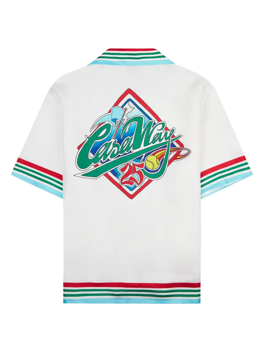 Casablanca silk CASA WAY WORLD SERIES shirt - Wit