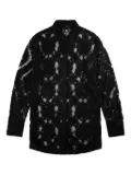 Song For The Mute lace-patterned shirt - Black