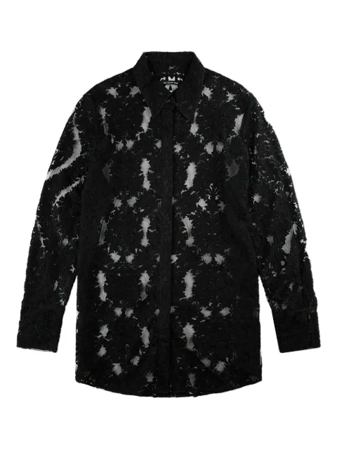 Song For The Mute lace-patterned shirt