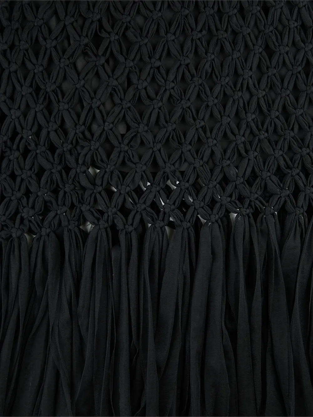 Song For The Mute Macramé maxi-rok - Zwart