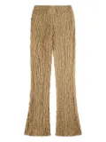 Song For The Mute crinkled-effect trousers - Brown