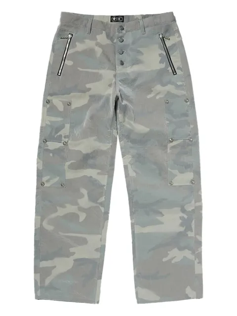 THUG CLUB Clouded Bio Army cargo trousers