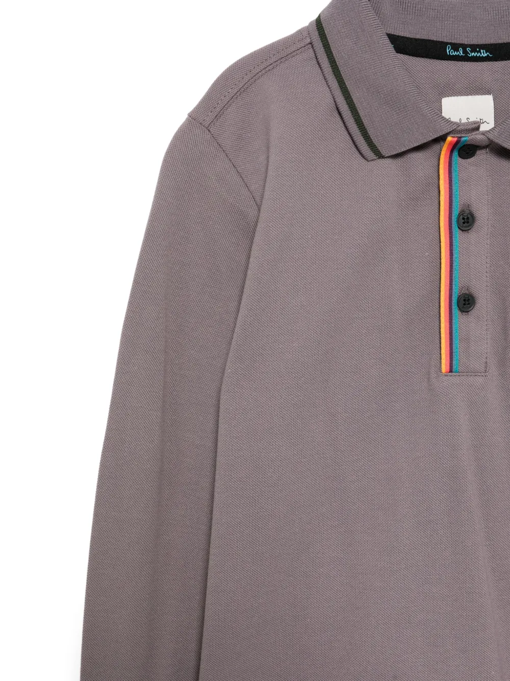 Paul Smith Junior Poloshirt met geborduurd logo Paars