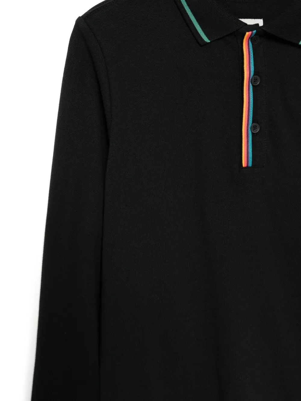 Paul Smith Junior Poloshirt met geborduurd logo Zwart