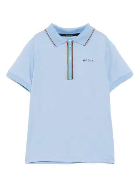 Paul Smith Junior logo-embroidered polo shirt