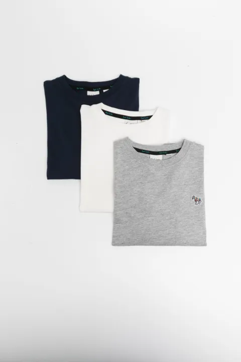 Paul Smith Junior logo-patch T-shirt (set of 3)