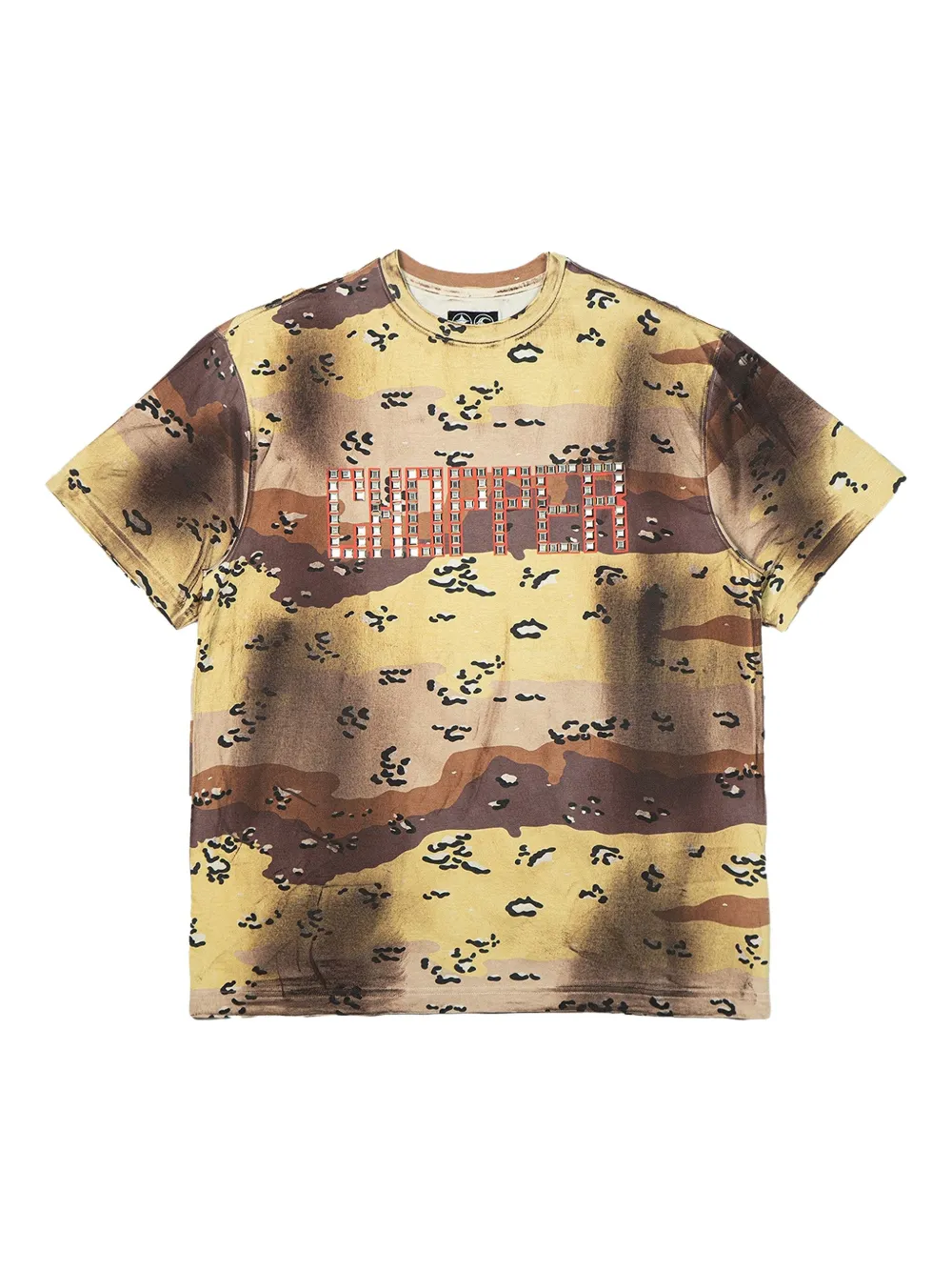 camouflage studded t-shirt