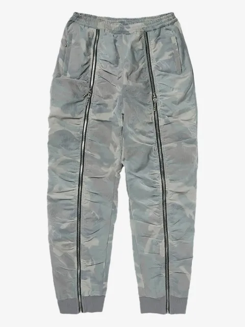 THUG CLUB pantalon droit à détails de zips