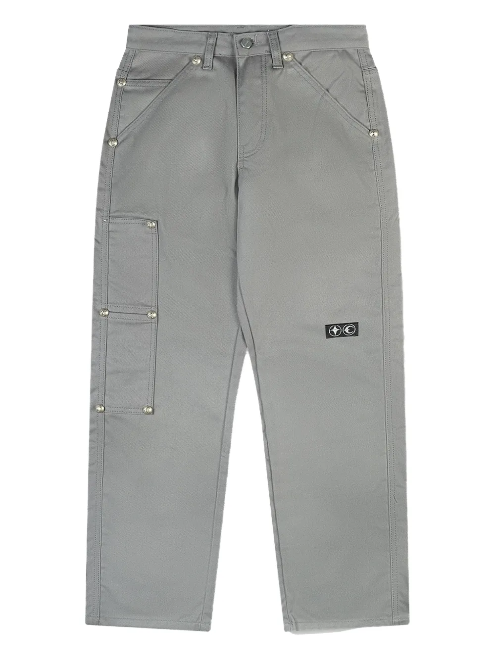 THUG CLUB straight-leg trousers - Grijs