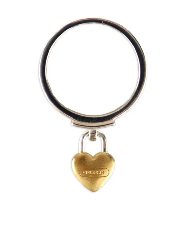 AMBUSH Heart Padlock Ring | Silver | FARFETCH AU