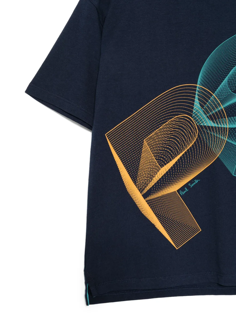 Paul Smith Junior T-shirt met grafische print Blauw