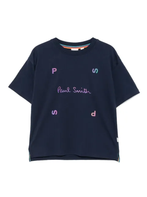 Paul Smith Junior playera con logo estampado