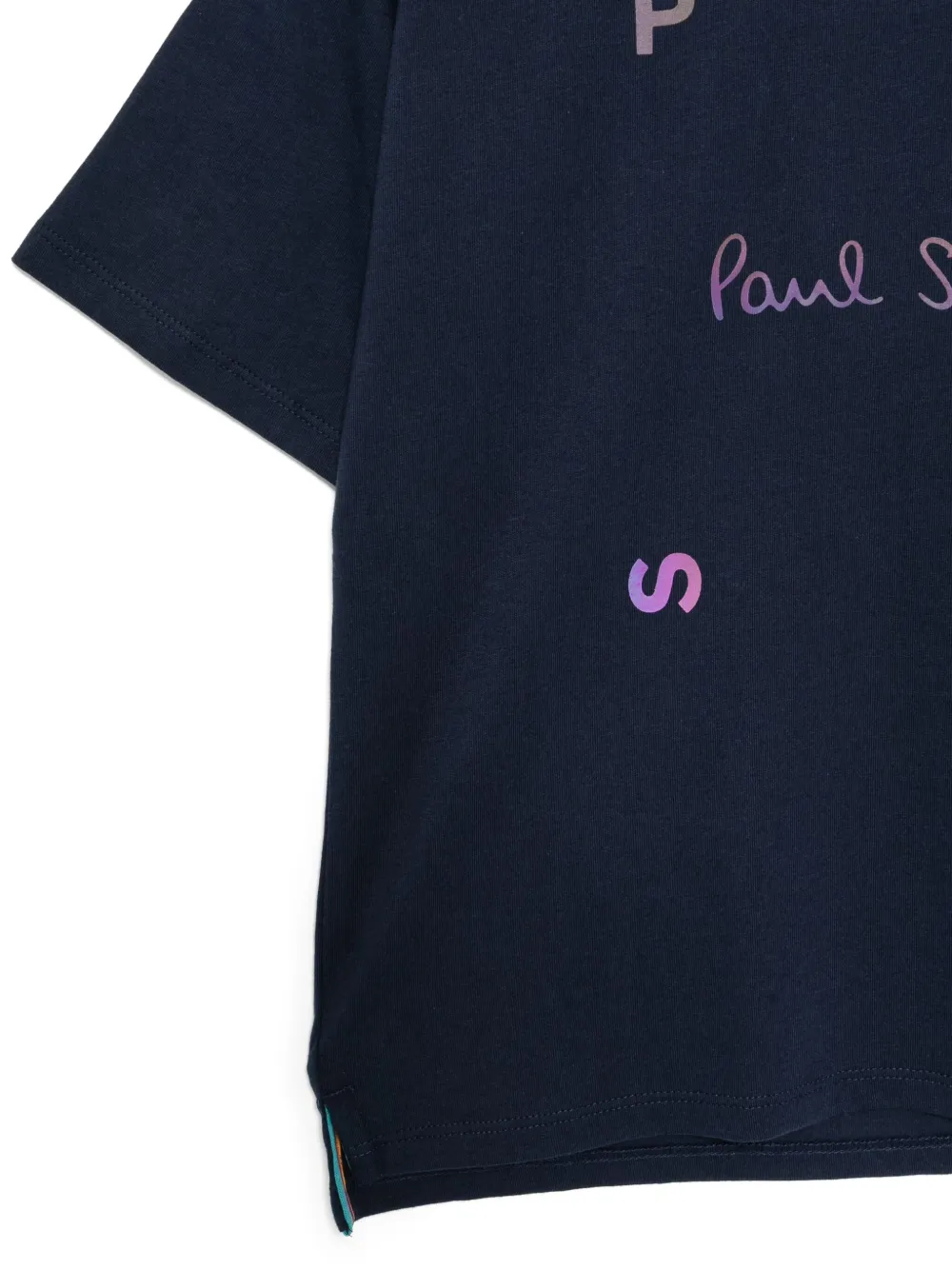 Paul Smith Junior T-shirt met logoprint Blauw