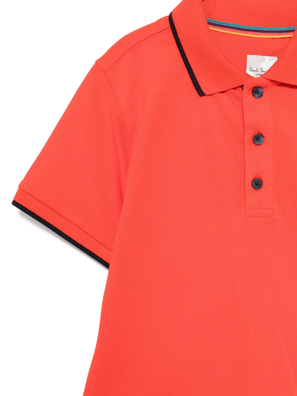 Paul Smith Junior Poloshirt met geborduurd logo Rood
