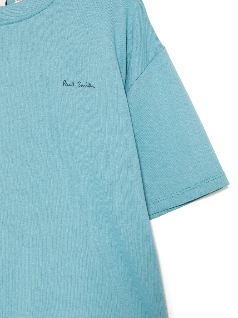 Paul Smith Junior Drie T-shirts met logoprint Blauw