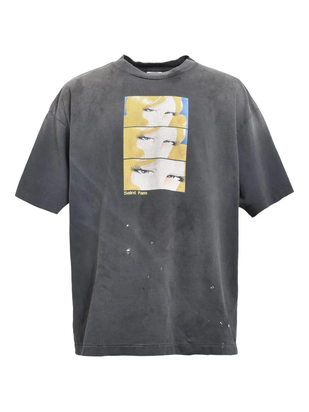 SAINT MXXXXXX playera de algodón en colaboración con P.A.M. | negro | Image 1