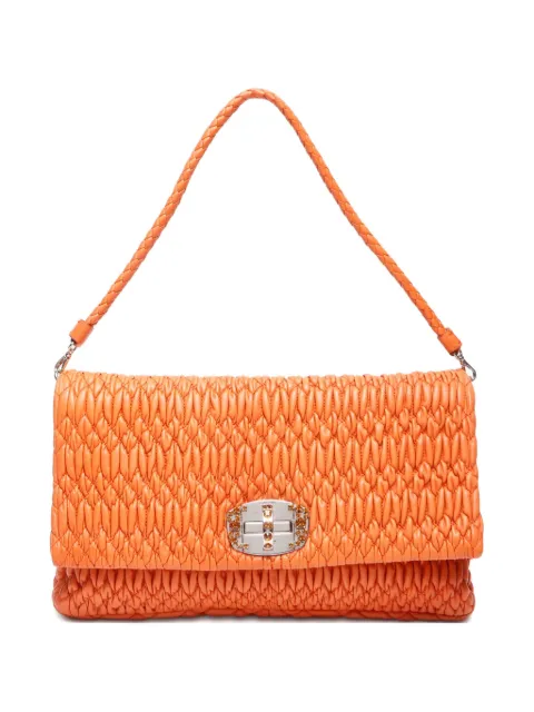 Miu Miu Pre-Owned 2010-2020 logo-lettering shoulder bag 